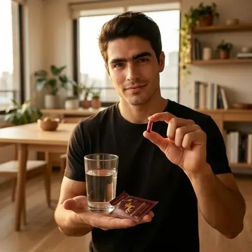 Acompáñala con agua o tu bebida favorita.